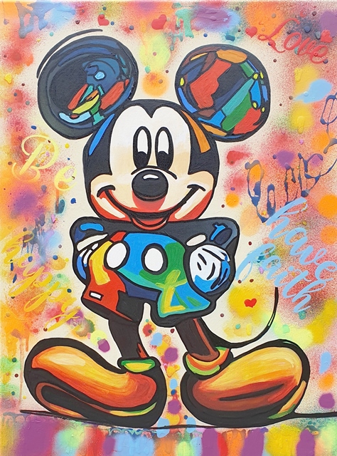 Pop art Gemlde Mickey have fun - peggy liebenow.jpg